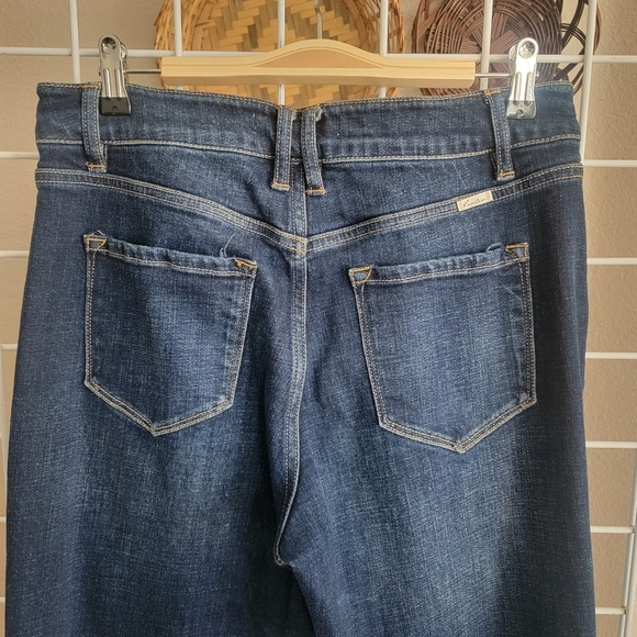 Kancan Wide Leg Trouser Dark Wash - Picture 5 of 8